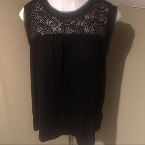 GAP Women’s Blk Flowy Sleeveless Tunic SZ M